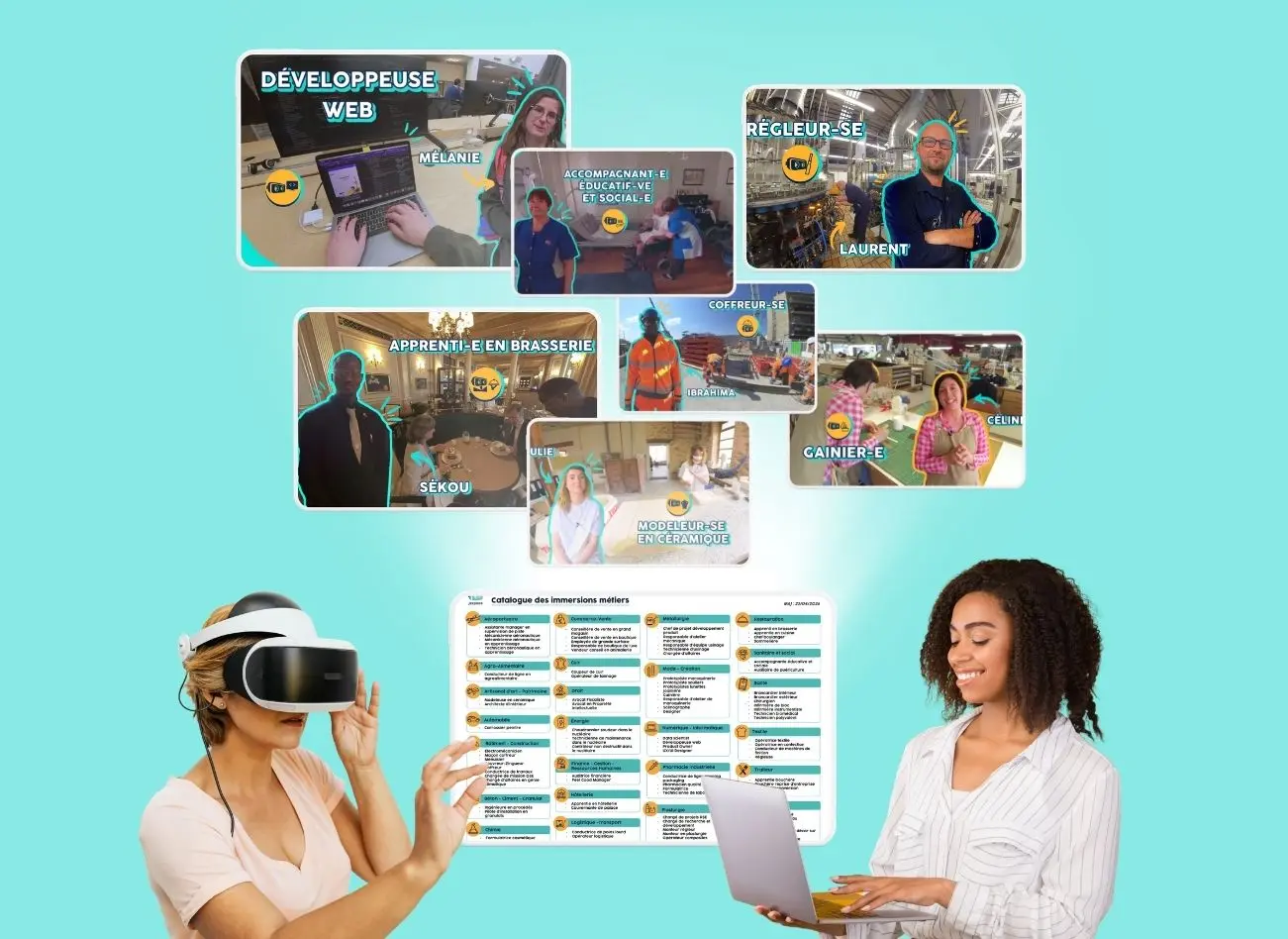 Catalogue de découverte des métiers en VR et web