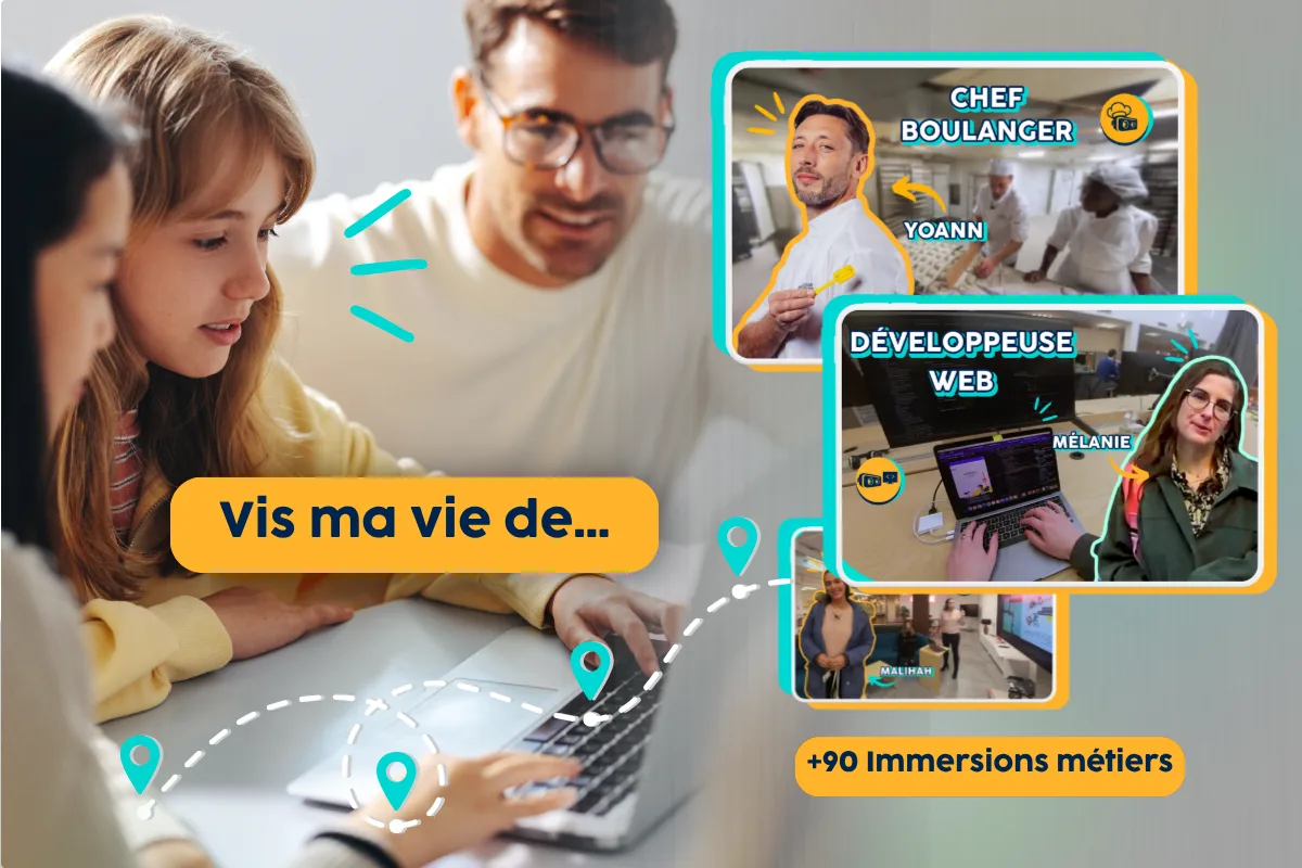 Immersions métiers « Vis ma vie de… » du portail de découverte des métiers Jexplore